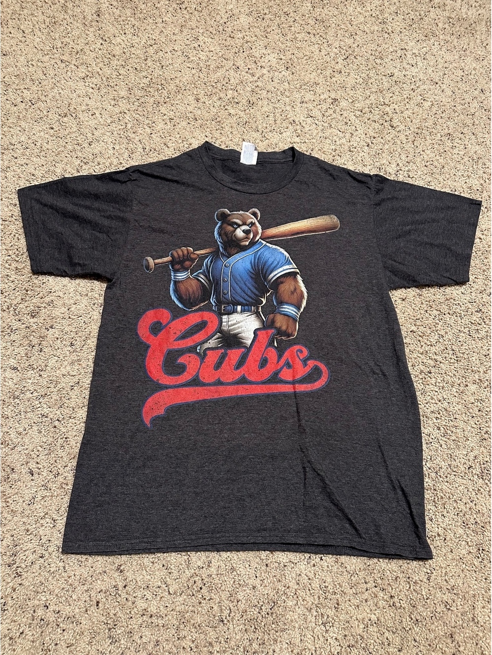 Port & Company Cubs Baseball Graphic T-Shirt Large